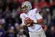 EVANSTON, ILLINOIS - OCTOBER 18: Justin Fields #1 of the Ohio State Buckeyes looks to pass the football in the first quarter against the Northwestern Wildcats at Ryan Field on October 18, 2019 in Evanston, Illinois. (Photo by Quinn Harris/Getty Images)
