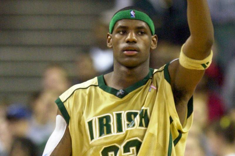 Image result for lebron james in high school