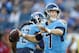 NASHVILLE, TN - OCTOBER 20: Ryan Tannehill #17 of the Tennessee Titans throws a pass during a game against the Los Angeles Chargers at Nissan Stadium on October 20, 2019 in Nashville, Tennessee. The Titans defeated the Chargers 23-20. (Photo by Wesley Hitt/Getty Images)