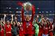 Virgil van Dijk of Liverpool FC lifts the trophy after winning the UEFA Champions League final. during the UEFA Champions League final match between Tottenham Hotspur FC and Liverpool FC at Estadio Metropolitano on June 01, 2019 in Madrid, Spain(Photo by VI Images via Getty Images)
