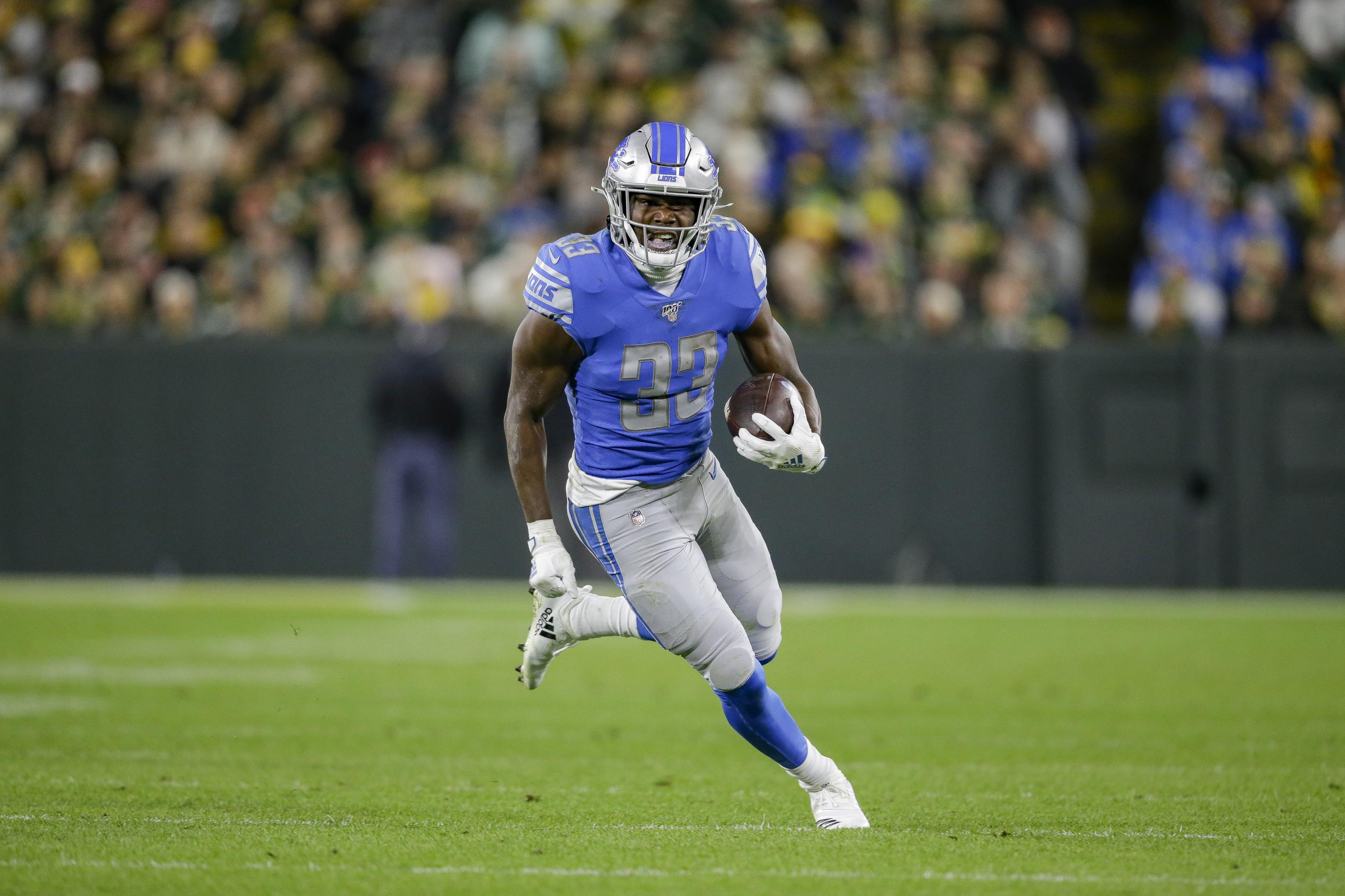 Kerryon Johnson of Detroit Lions likely out with knee injury - ESPN