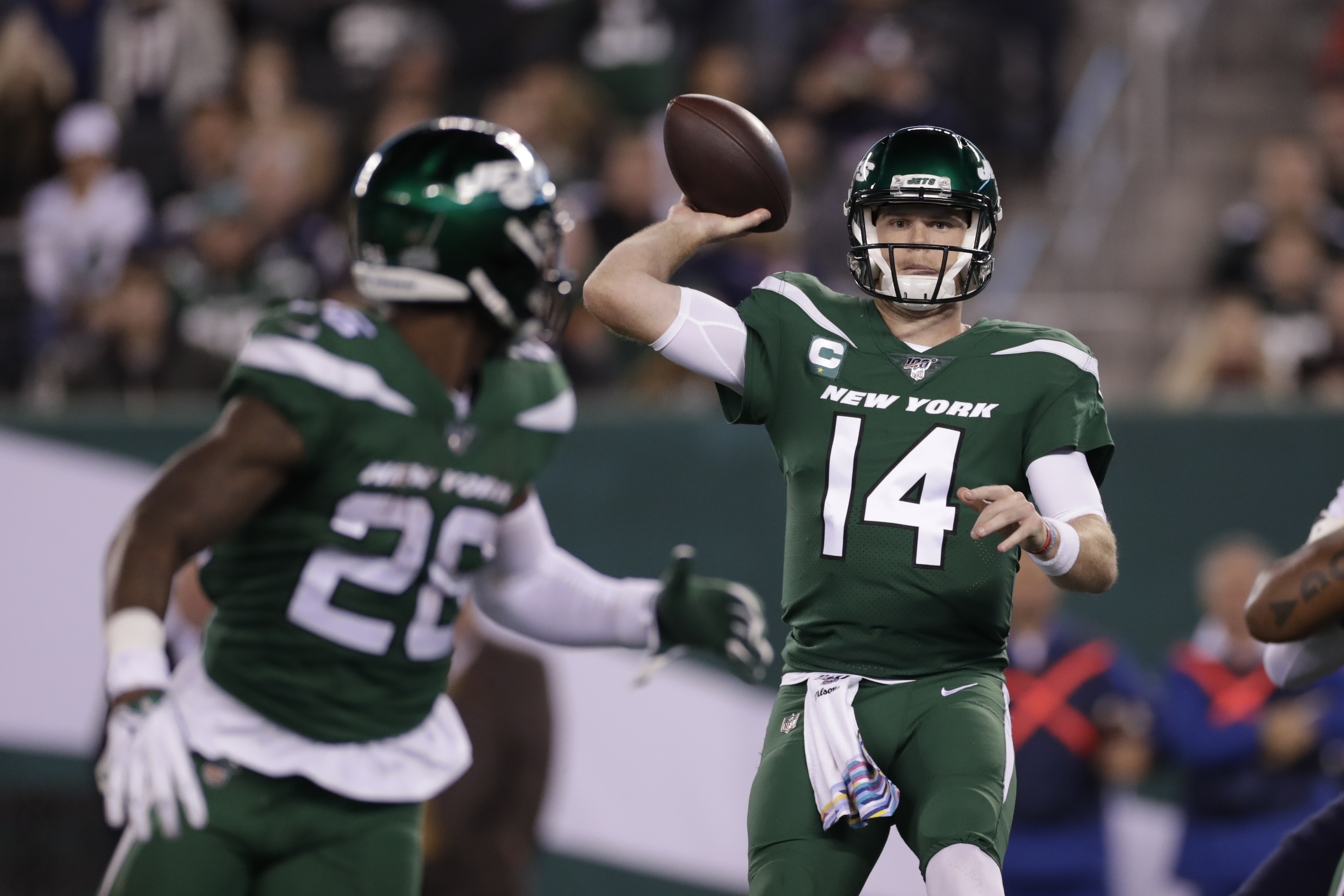 Jets Le Veon Bell Reveals Advice He Gave Sam Darnold After 4 Int Night Vs Pats Bleacher Report Latest News Videos And Highlights