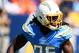 CARSON, CALIFORNIA - OCTOBER 06: Melvin Gordon #25 of the Los Angeles Chargers comes out of the backfield during a 20-13 loss to the Denver Broncos at Dignity Health Sports Park on October 06, 2019 in Carson, California. (Photo by Harry How/Getty Images)