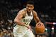 MILWAUKEE, WISCONSIN - OCTOBER 17: Giannis Antetokounmpo #34 of the Milwaukee Bucks handles the ball during a game against the Minnesota Timberwolves at Fiserv Forum on October 17, 2019 in Milwaukee, Wisconsin. NOTE TO USER: User expressly acknowledges and agrees that, by downloading and or using this photograph, User is consenting to the terms and conditions of the Getty Images License Agreement. (Photo by Stacy Revere/Getty Images)