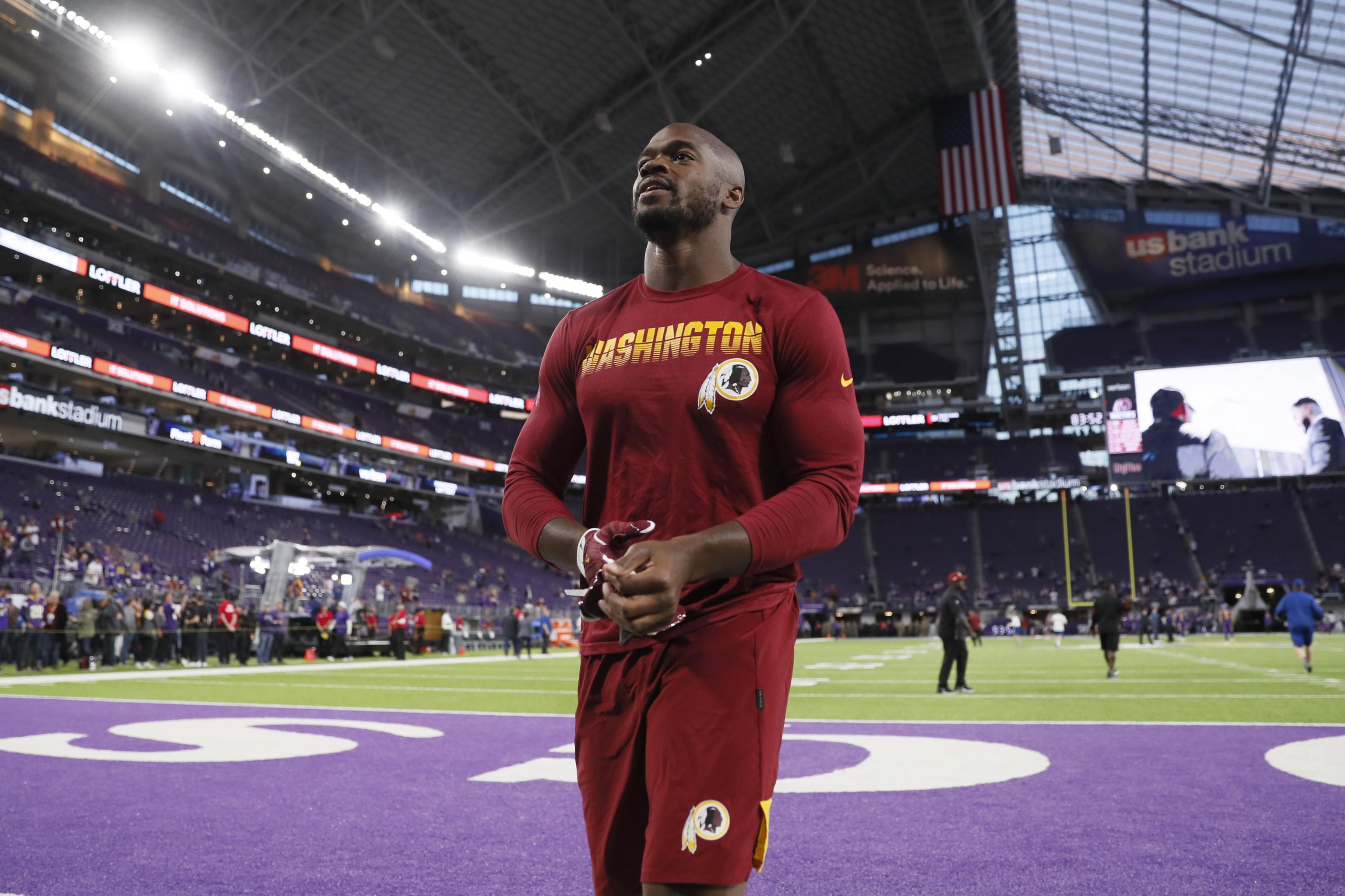 Adrian Peterson's Wife Ashley Is the Biggest Redskins Fan