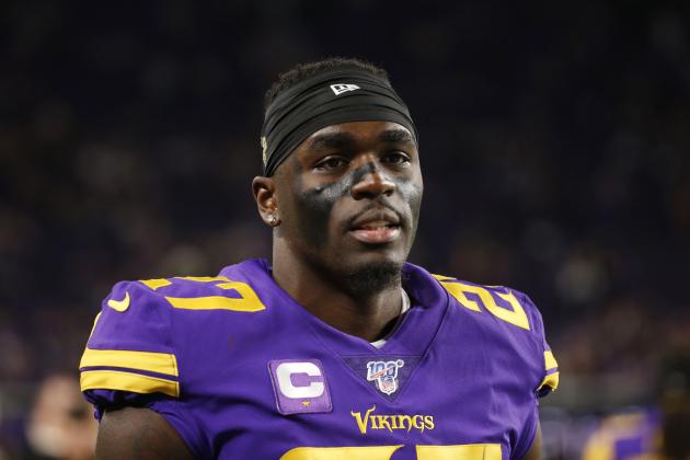 Minnesota Vikings safety Jayron Kearse walks on the field before an NFL football game against the Washington Redskins, Thursday, Oct. 24, 2019, in Minneapolis. (AP Photo/Bruce Kluckhohn)