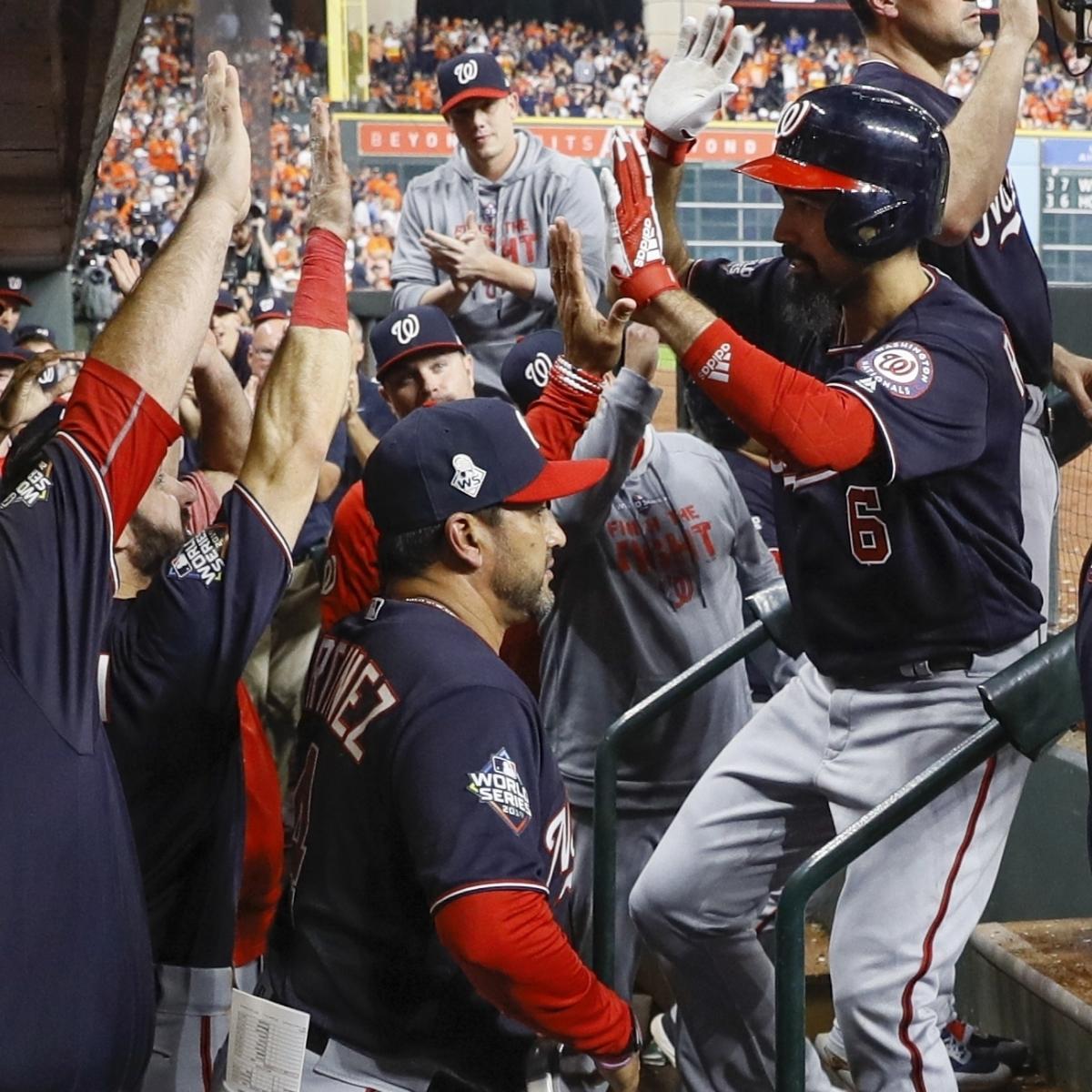 World Series 2019 TV Schedule and Live Stream for Nationals vs. Astros Game 7 | Bleacher Report ...