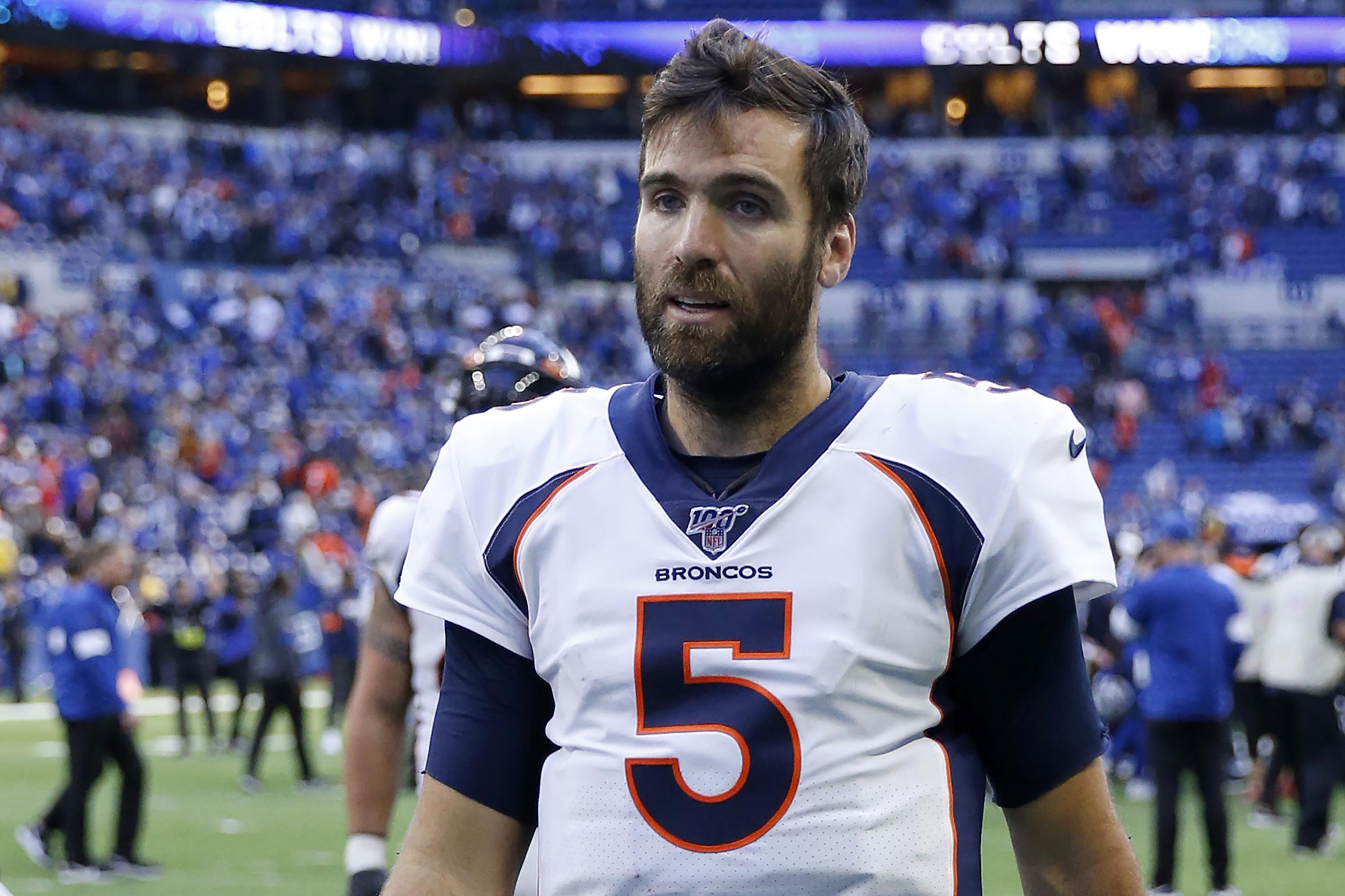 Joe Flacco sidelined by neck injury; Broncos' Brandon Allen next up