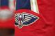 New Orleans Pelicans logo in the second half of an NBA basketball game Monday, Oct. 29, 2018, in Denver. The Nuggets won 116-111. (AP Photo/David Zalubowski)