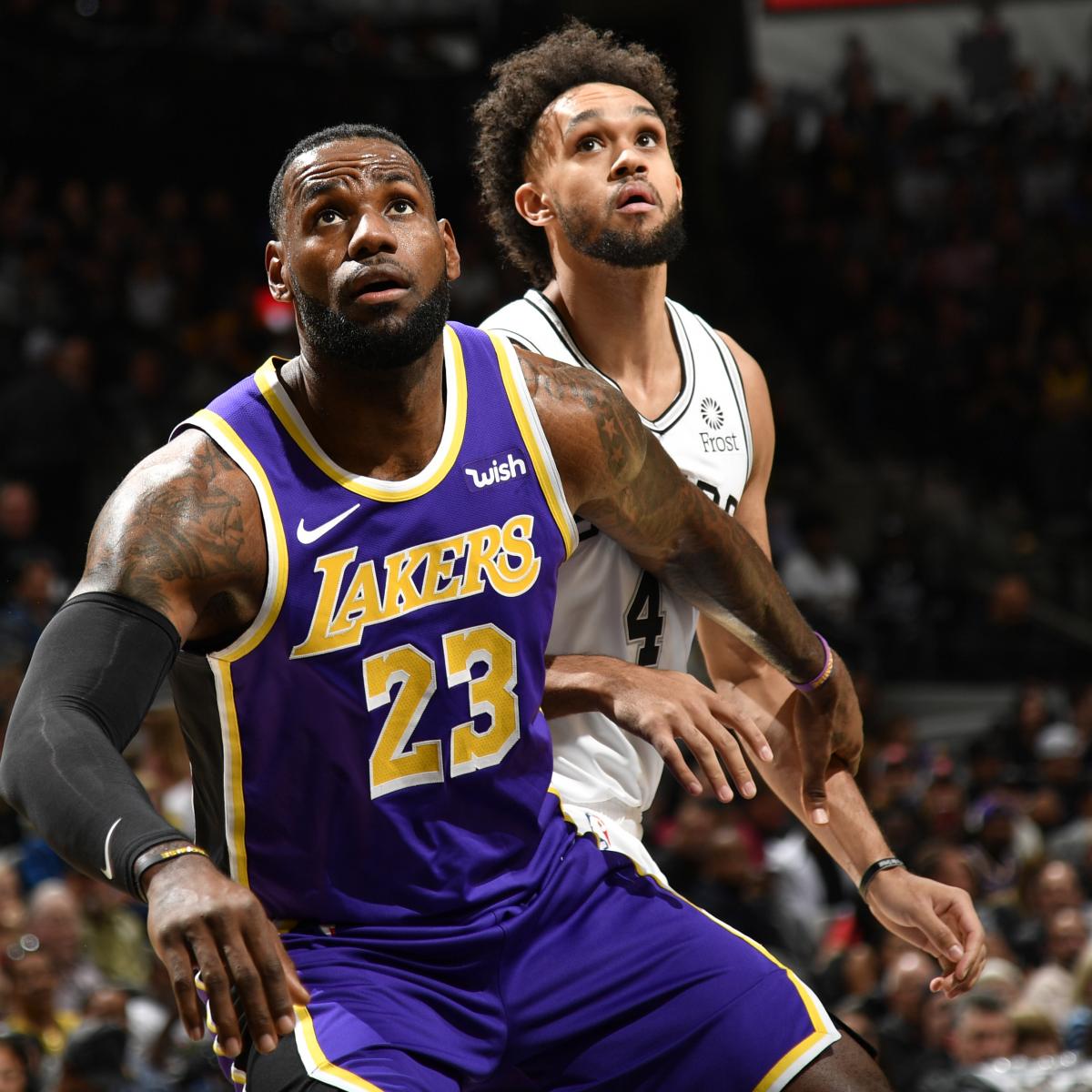 LeBron James' Triple-Double Leads Anthony Davis, Lakers to Road Win vs. Spurs ...