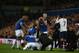 LIVERPOOL, ENGLAND - NOVEMBER 03: Son Heung-min of Tottenham Hotspur looks on in horror after a tackle on Andre Gomes of Everton which resulted in a red card and Gomes suffering an injury during the Premier League match between Everton FC and Tottenham Hotspur at Goodison Park on November 3, 2019 in Liverpool, United Kingdom. (Photo by Robbie Jay Barratt - AMA/Getty Images)