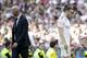 MADRID, SPAIN - OCTOBER 5: (L-R) coach Zinedine Zidane of Real Madrid, Gareth Bale of Real Madrid during the La Liga Santander match between Real Madrid v Granada at the Santiago Bernabeu on October 5, 2019 in Madrid Spain (Photo by David S. Bustamante/Soccrates/Getty Images)