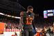DENVER, CO - NOVEMBER 3: Odell Beckham #13 of the Cleveland Browns shows emotion on the sideline as the Cleveland Browns trail the Denver Broncos in the fourth quarter of a game at Empower Field at Mile High on November 3, 2019 in Denver, Colorado. (Photo by Dustin Bradford/Getty Images)