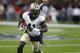 New Orleans Saints running back Alvin Kamara (41) carries in the first half of an NFL preseason football game against the Minnesota Vikings in New Orleans, Friday, Aug. 9, 2019. (AP Photo/Butch Dill)
