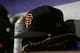 PHILADELPHIA, PA - MAY 08: A New Era cap of the San Francisco Giants sits in the dugout during a game against the Philadelphia Phillies at Citizens Bank Park on May 8, 2018 in Philadelphia, Pennsylvania. The Phillies defeated the Giants 4-2. (Photo by Rich Schultz/Getty Images)