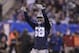 Dallas Cowboys defensive end Robert Quinn (58) reacts after a play against the New York Giants during the first quarter of an NFL football game, Monday, Nov. 4, 2019, in East Rutherford, N.J. (AP Photo/Bill Kostroun)