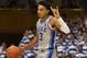 DURHAM, NORTH CAROLINA - NOVEMBER 08: Tre Jones #3 of the Duke Blue Devils against the Colorado State Rams during their game at Cameron Indoor Stadium on November 08, 2019 in Durham, North Carolina. (Photo by Grant Halverson/Getty Images)