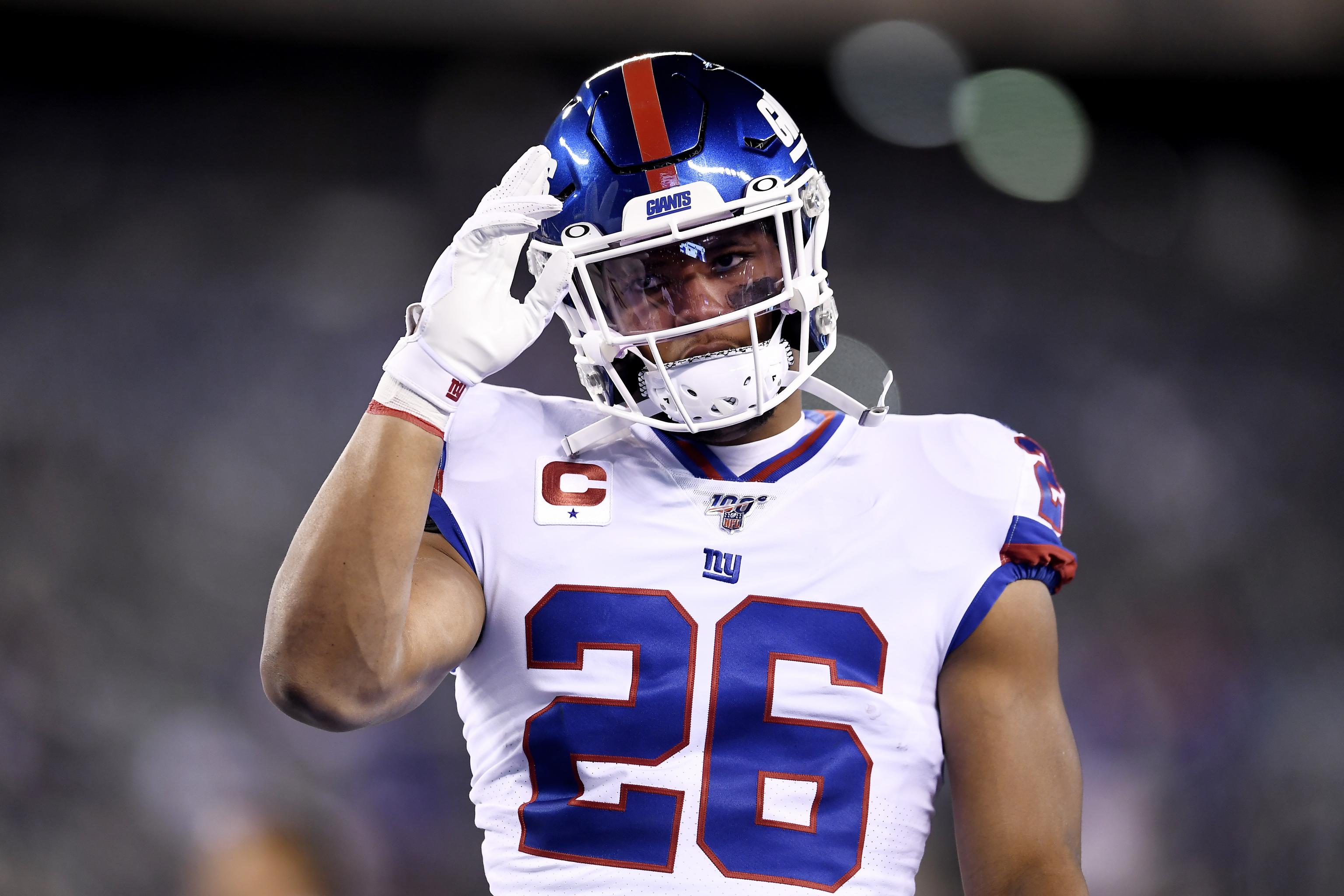 New York Giants' Saquon Barkley suffers ACL tear against Chicago