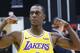 Los Angeles Lakers guard Rajon Rondo attends the NBA basketball team's media day in El Segundo, Calif., Friday, Sept. 27, 2019. (AP Photo/Ringo H.W. Chiu)