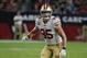 San Francisco 49ers tight end George Kittle (85) during the first half of an NFL football game against the Arizona Cardinals, Thursday, Oct. 31, 2019, in Glendale, Ariz. (AP Photo/Rick Scuteri)