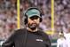 EAST RUTHERFORD, NEW JERSEY - OCTOBER 13: Head coach Adam Gase of the New York Jets looks on against the Dallas Cowboys at MetLife Stadium on October 13, 2019 in East Rutherford, New Jersey. (Photo by Emilee Chinn/Getty Images)