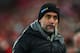 LIVERPOOL, ENGLAND - NOVEMBER 10: Pep Guardiola the head coach / manager of Manchester City uring the Premier League match between Liverpool FC and Manchester City at Anfield on November 10, 2019 in Liverpool, United Kingdom. (Photo by Robbie Jay Barratt - AMA/Getty Images)