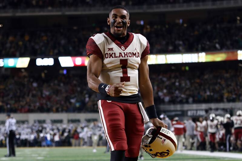 Jalen Hurts No 10 Oklahoma Stun No 13 Baylor With Historic 25