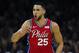 Philadelphia 76ers' Ben Simmons in action during an NBA preseason basketball game against the Guangzhou Loong-Lions Tuesday, Oct. 8, 2019, in Philadelphia. (AP Photo/Matt Rourke)