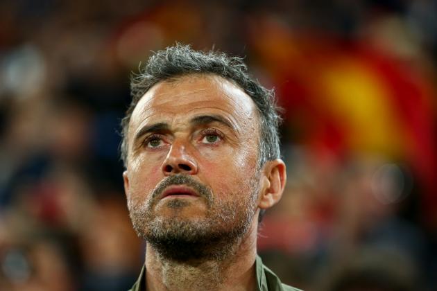 VALENCIA, SPAIN - MARCH 23: Luis Enrique the head coach / manager of Spain during the 2020 UEFA European Championships group F qualifying match between Spain and Norway at Estadi de Mestalla on March 23, 2019 in Valencia, Spain. (Photo by Robbie Jay Barratt - AMA/Getty Images)