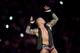 World Heavyweight Champion Randy Orton poses for photographers during the World Wrestling Entertainment (WWE) Super Showdown event in the Saudi Red Sea port city of Jeddah late on January 7, 2019. (Photo by Amer HILABI / AFP) (Photo credit should read AMER HILABI/AFP via Getty Images)