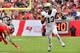 TAMPA, FLORIDA - NOVEMBER 17: Michael Thomas #13 of the New Orleans Saints runs the ball during the third quarter of a football game against the Tampa Bay Buccaneers at Raymond James Stadium on November 17, 2019 in Tampa, Florida. (Photo by Julio Aguilar/Getty Images)