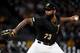 PITTSBURGH, PA - SEPTEMBER 06: Felipe Vazquez #73 of the Pittsburgh Pirates delivers a pitch in the ninth inning during the game against the St. Louis Cardinals at PNC Park on September 6, 2019 in Pittsburgh, Pennsylvania. (Photo by Justin Berl/Getty Images)