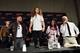 NEW YORK, NEW YORK - OCTOBER 04: (L-R) Jon Moxley, Jack Perry aka Jungle Boy, Brandi Rhodes, and Cody Rhodes attends the All Elite Wrestling panel during 2019 New York Comic Con at Jacob Javits Center on October 04, 2019 in New York City. (Photo by Noam Galai/Getty Images for WarnerMedia Company)