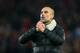 LIVERPOOL, ENGLAND - NOVEMBER 10: A dejected Pep Guardiola the head coach / manager of Manchester City applauds the fans at full time during the Premier League match between Liverpool FC and Manchester City at Anfield on November 10, 2019 in Liverpool, United Kingdom. (Photo by Robbie Jay Barratt - AMA/Getty Images)