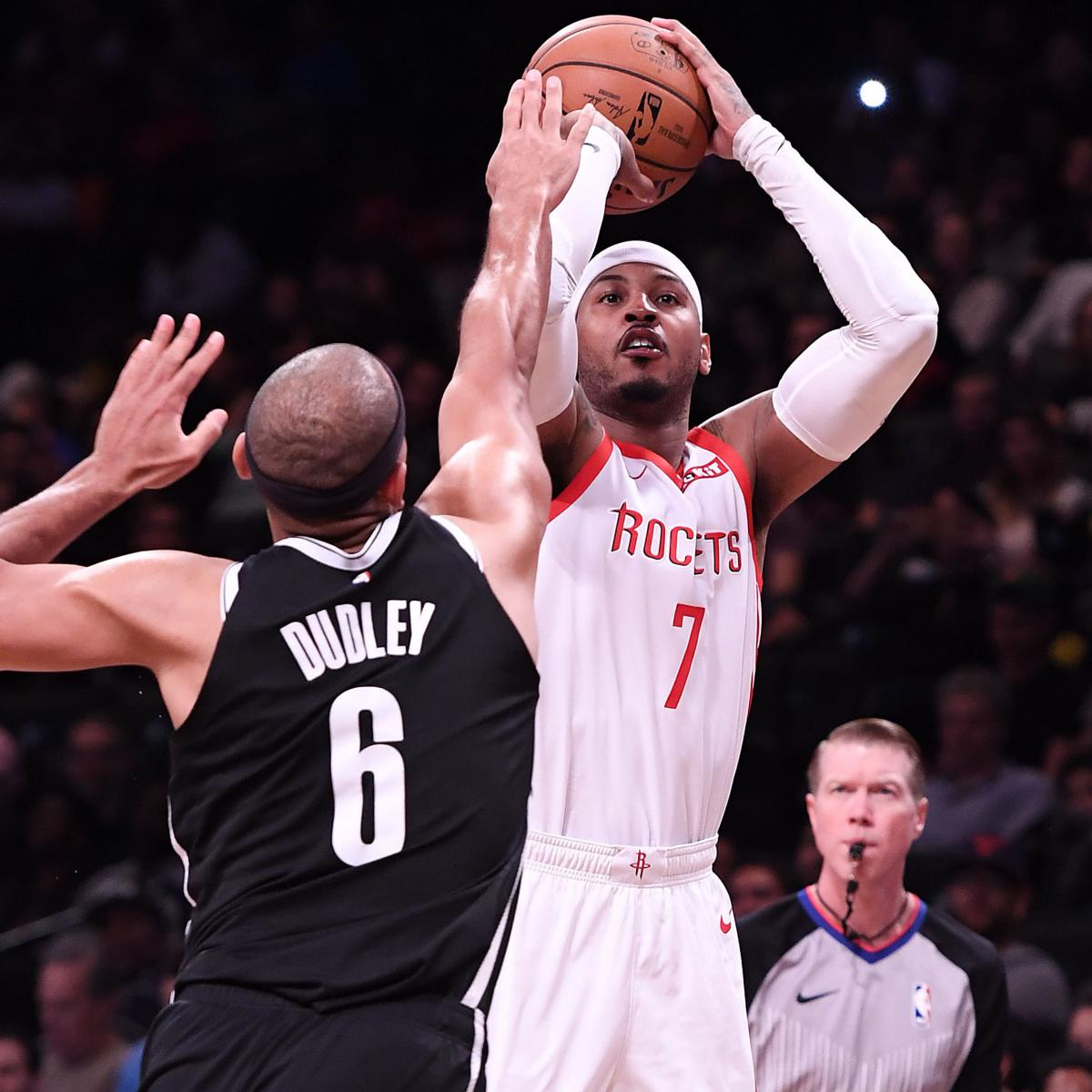 Carmelo Anthony Says Jared Dudley Wasn T Keeping A Roster Spot From Me Bleacher Report Latest News Videos And Highlights