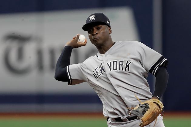 New York Yankees shortstop Didi Gregorius during a baseball game against the Tampa Bay Rays Wednesday, Sept. 25, 2019, in St. Petersburg, Fla. (AP Photo/Chris O'Meara)
