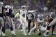 Dallas Cowboys quarterback Dak Prescott calls signals at the line of scrimmage in the first half of an NFL football game against the New England Patriots, Sunday, Nov. 24, 2019, in Foxborough, Mass. (AP Photo/Elise Amendola)