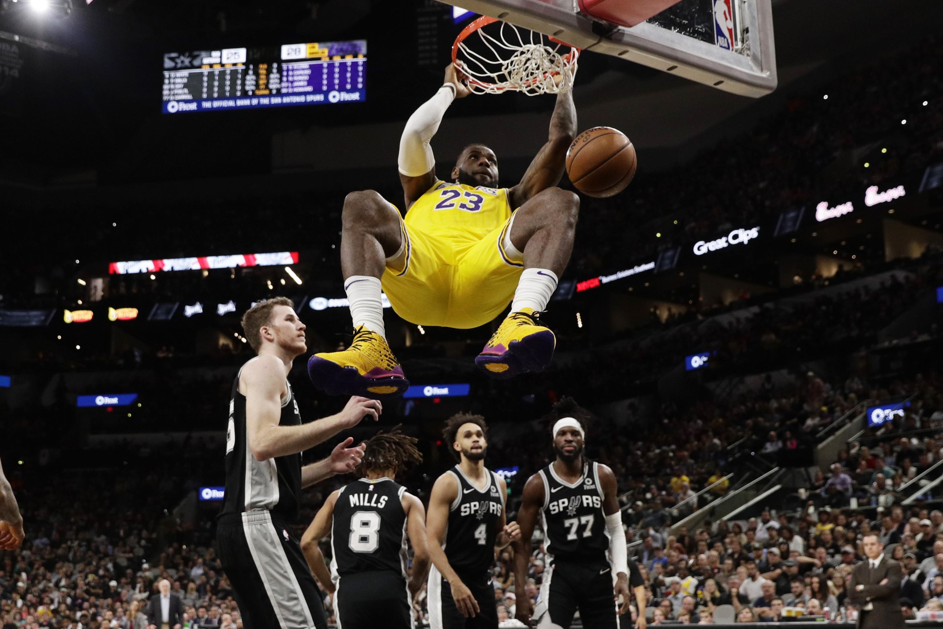 LeBron James Scores 42 Points, Leads Lakers to Win over DeMar DeRozan,  Spurs, News, Scores, Highlights, Stats, and Rumors