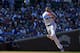 Chicago Cubs shortstop Javier Baez (9) throws to first base during the ninth inning of a baseball game against the San Francisco Giants Thursday, Aug. 22, 2019, in Chicago. (AP Photo/Matt Marton)