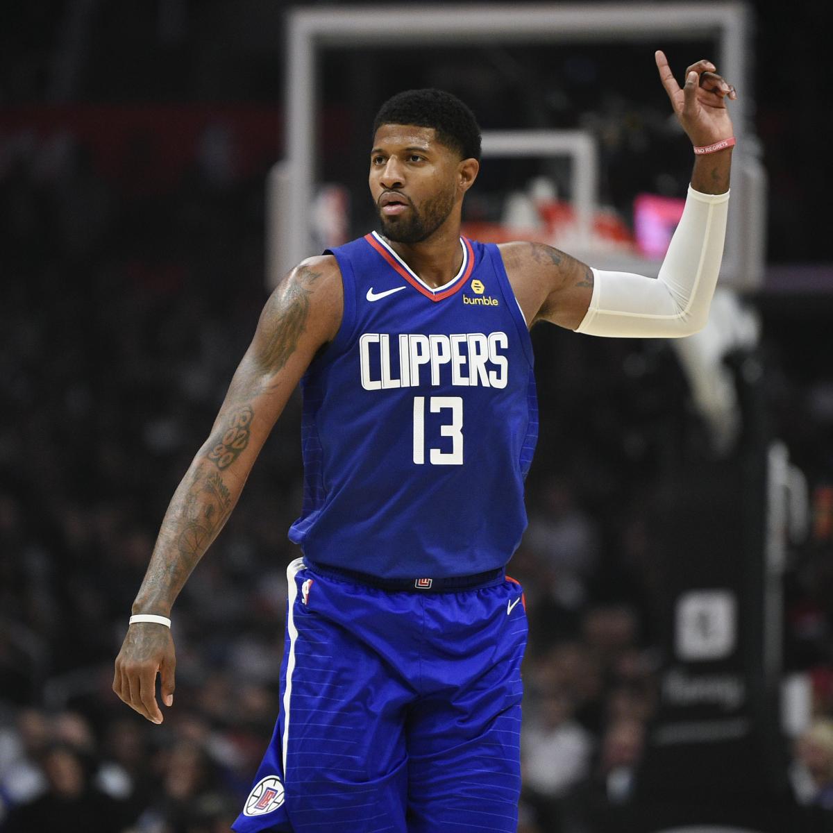 Clippers' Paul George Ruled out vs. Pistons After Suffering Hamstring Injury ...1200 x 1200