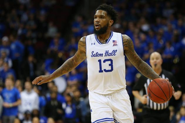 NEWARK, NJ - NOVEMBER 23: Myles Powell #13 of the Seton Hall Pirates in action against the Florida A&M Rattlers during a college basketball game at Prudential Center on November 23, 2019 in Newark, New Jersey. Seton Hall defeated Florida A&M 87-51. (Photo by Rich Schultz/Getty Images)