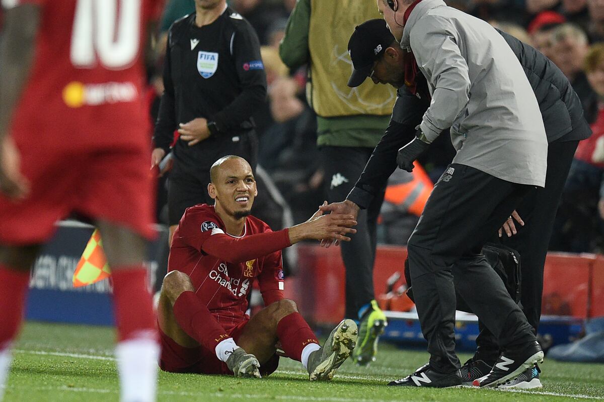 Jurgen Klopp Fabinho Layoff Would Be 'Massive' After Ankle Injury vs
