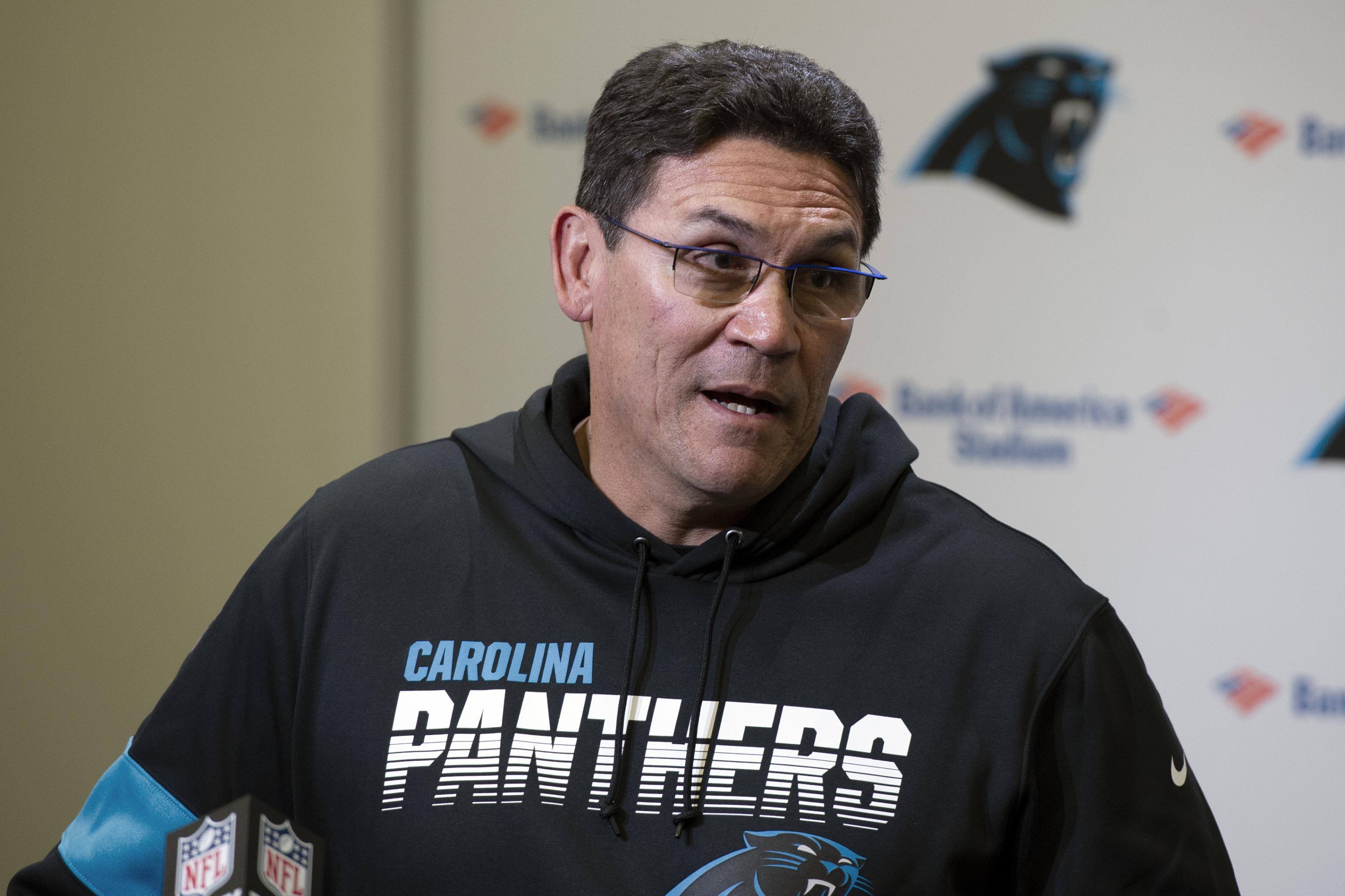 Panthers coach Rivera not worried about losing team after benching