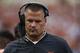 AUSTIN, TX - SEPTEMBER 22: Defensive coordinator Todd Orlando reacts on the sideline in the second half against the TCU Horned Frogs at Darrell K Royal-Texas Memorial Stadium on September 22, 2018 in Austin, Texas. (Photo by Tim Warner/Getty Images)