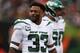 New York Jets strong safety Jamal Adams (33) walks the field during the first half of an NFL football game against the Cincinnati Bengals, Sunday, Dec. 1, 2019, in Cincinnati. (AP Photo/Gary Landers)