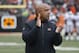 Cincinnati Bengals special assistant Hue Jackson works the sidelines in the first half of an NFL football game against the Oakland Raiders, Sunday, Dec. 16, 2018, in Cincinnati. (AP Photo/Frank Victores)