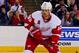 COLUMBUS, OH - MARCH 25: Johan Franzen #93 of the Detroit Red Wings skates after the puck during the game against the Columbus Blue Jackets on March 25, 2014 at Nationwide Arena in Columbus, Ohio. (Photo by Kirk Irwin/Getty Images)