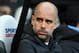 NEWCASTLE UPON TYNE, ENGLAND - NOVEMBER 30: City manager Pep Guardiola reacts before the Premier League match between Newcastle United and Manchester City at St. James Park on November 30, 2019 in Newcastle upon Tyne, United Kingdom. (Photo by Stu Forster/Getty Images)