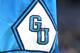 WASHINGTON, DC - NOVEMBER 17: The Georgetown Hoyas logo on shorts during a basketball game against the Georgia State Panthers at the Capital One Arena on November 17, 2019 in Washington, DC. (Photo by Mitchell Layton/Getty Images)