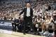 LOUISVILLE, KENTUCKY - DECEMBER 03: Chris Mack the head coach of the Louisville Cardinals gives instructions to his team against the Michigan Wolverines at KFC YUM! Center on December 03, 2019 in Louisville, Kentucky. (Photo by Andy Lyons/Getty Images)